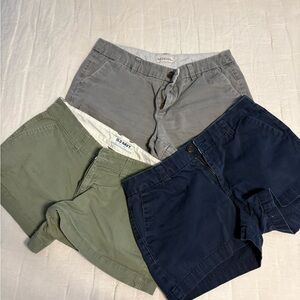 Merona Gray and Green Cargo Shorts Casual Style